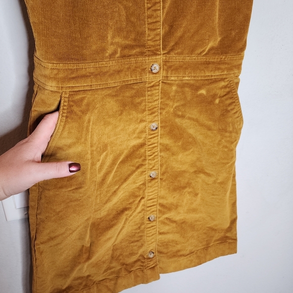 Crewcuts Mustard Brown Corduroy Sleeveless Dress Size 16 Kids J. Crew - Picture 2 of 16